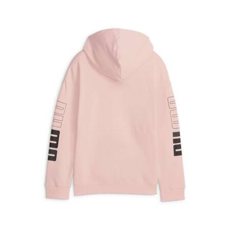 Bluza z kapturem dziewczęca Puma POWER COLORBLOCK FL różowa 67642863