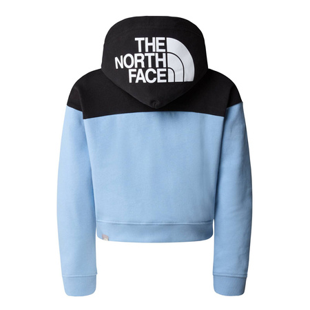 Bluza z kapturem dziewczęca The North Face DREW PEAK CROP niebieska NF0A89PTTOJ