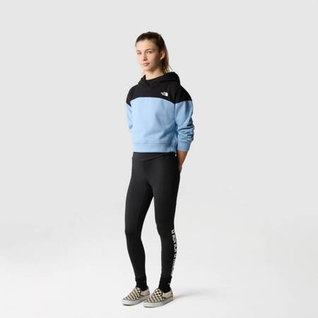 Bluza z kapturem dziewczęca The North Face DREW PEAK CROP niebieska NF0A89PTTOJ