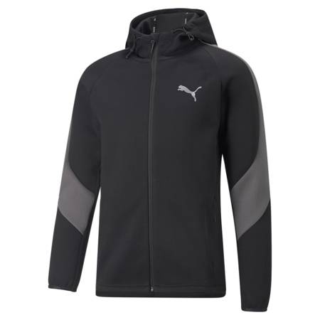 Bluza z kapturem męska Puma EVOSTRIPE FZ czarna 84991501