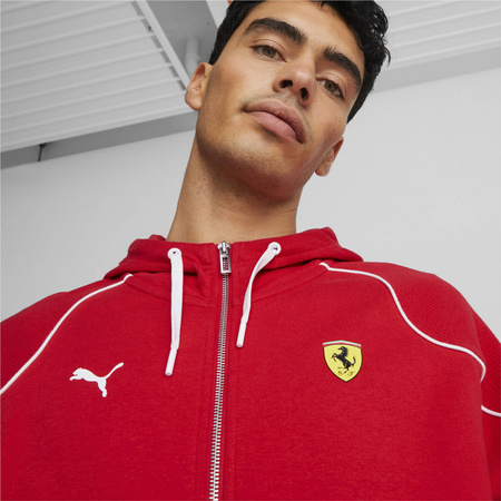 Bluza z kapturem męska Puma FERRARI RACE czerwona 53816402