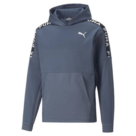 Bluza z kapturem męska Puma FIT PWRFLEECE niebieska 52212418