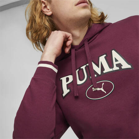 Bluza z kapturem męska Puma SQUAD FL bordowa 67601722