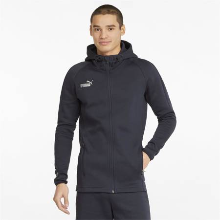 Bluza z kapturem męska Puma TEAMFINAL CASUALS granatowa 65738306