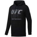 Bluza z kapturem męska Reebok Sports UFC FG PULLOVER czarna FJ5161
