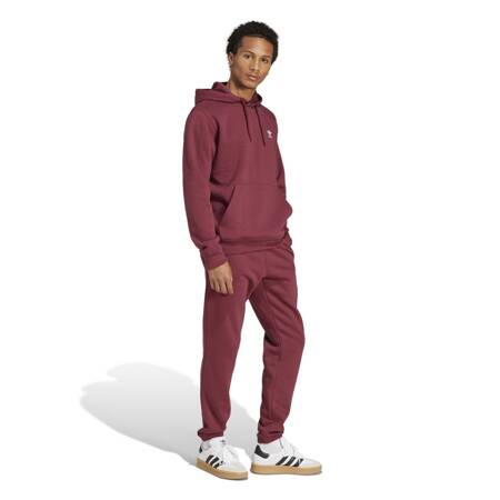 Bluza z kapturem męska adidas ESSENTIALS bordowa JD2403