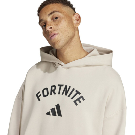 Bluza z kapturem męska adidas FORTNITE beżowa JV9951