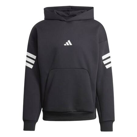 Bluza z kapturem męska adidas FUTURE ICONS 3-STRIPES czarna JD4838