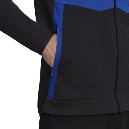 Bluza z kapturem męska adidas SPORTSWEAR DESIGNED FOR GAMEDAY FZ niebieska HE5032