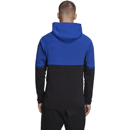 Bluza z kapturem męska adidas SPORTSWEAR DESIGNED FOR GAMEDAY FZ niebieska HE5032