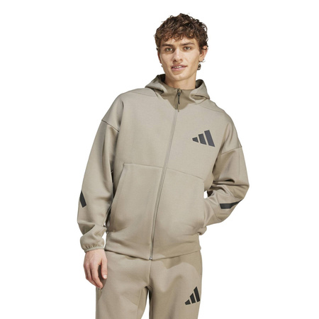 Bluza z kapturem męska adidas Z.N.E. brązowa JD9600