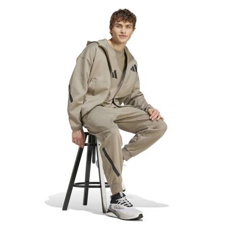 Bluza z kapturem męska adidas Z.N.E. brązowa JD9600