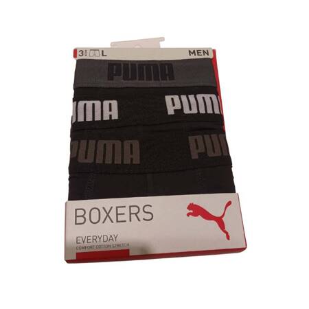 Bokserki męskie Puma BASIC 3-PACK czarne 93545601