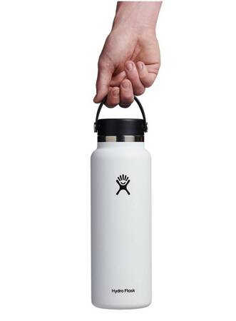 Butelka termiczna unisex Hydro Flask WIDE FLEX CAP 1182ML biała W40BTS110