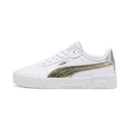 Buty sportowe damskie Puma CARINA 2.0 METALLIC SHINE białe 39509601