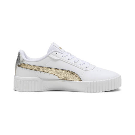 Buty sportowe damskie Puma CARINA 2.0 METALLIC SHINE białe 39509601