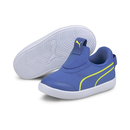 Buty sportowe dziecięce Puma COURTFLEX V2 SLIP ON INF niebieskie 37485902