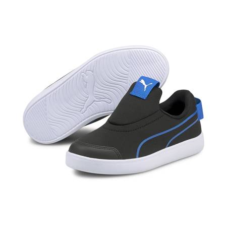 Buty sportowe dziecięce Puma COURTFLEX V2 SLIP ON PS czarne 37485805