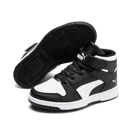 Buty sportowe dziecięce Puma REBOUND LAYUP SL V PS czarne 37048801