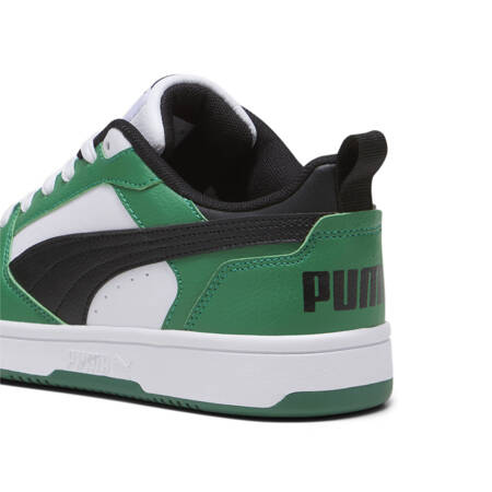 Buty sportowe dziecięce Puma REBOUND V6 LO JR czarne białe 39383305