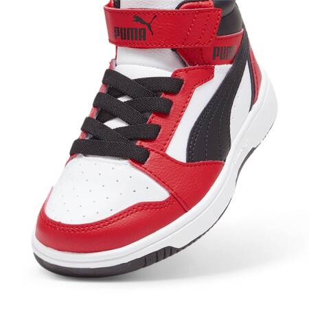 Buty sportowe dziecięce Puma REBOUND V6 MID AC+ PS czerwone 39383203