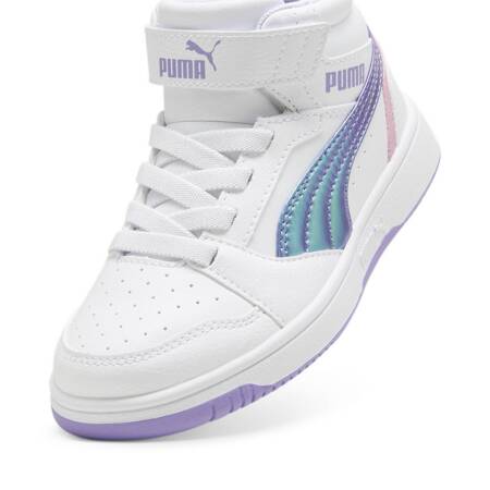 Buty sportowe dziecięce Puma REBOUND V6 MID BOUNCY SKY AC+ PS białe 39872601