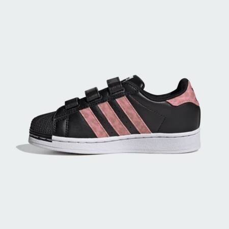 Buty sportowe dziecięce adidas SUPERSTAR czarne ID7264