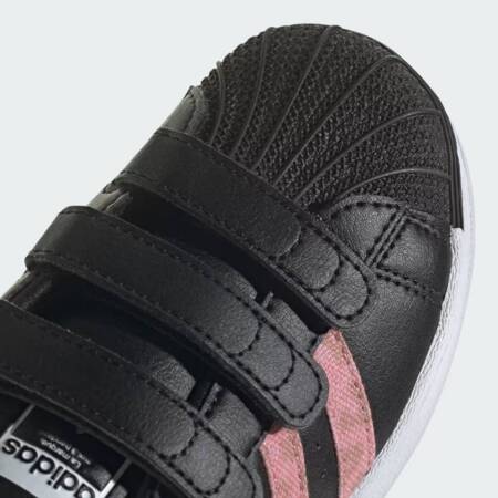 Buty sportowe dziecięce adidas SUPERSTAR czarne ID7264