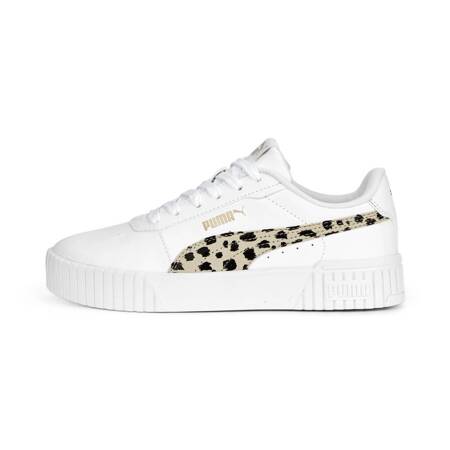 Buty sportowe dziewczęce Puma CARINA 2.0 ANIMAL JR białe 39202401