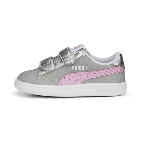 Buty sportowe dziewczęce Puma SMASH V2 GLITZ GLAM V INF szare 36738032