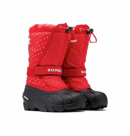 Buty zimowe dziewczęce Sorel FLURRY PRINT czerwone 1888091646