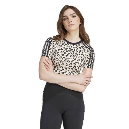 Crop top damski adidas LEOPARD wielokolorowy IW8484