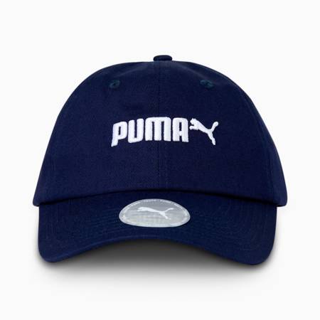 Czapka z daszkiem dziecięca Puma ESSENTIALS NO. 2 granatowa 02288602