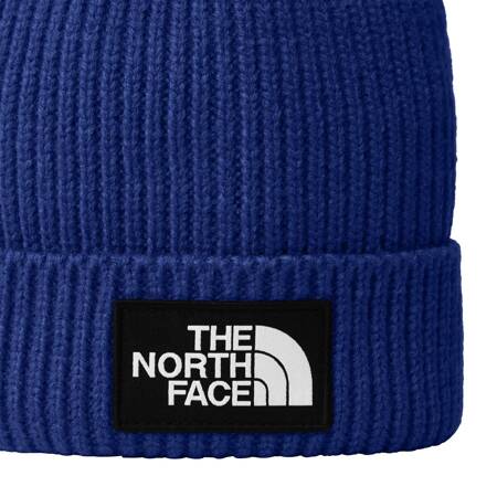 Czapka zimowa dziecięca The North Face BOX LOGO CUFFED niebieska NF0A7WGCCZ6