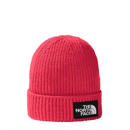 Czapka zimowa dziecięca The North Face BOX LOGO CUFFED różowa NF0A7WGCP2B