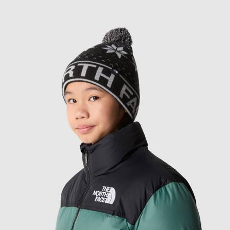 Czapka zimowa dziecięca The North Face SKI TUKE czarna NF0A7WJ8JK3