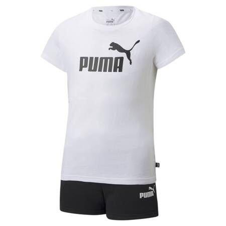 Dres dziewczęcy Puma LOGO SET biały 84693602