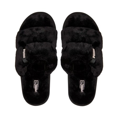 Klapki damskie Puma FLUFF SOLO czarne 38752201