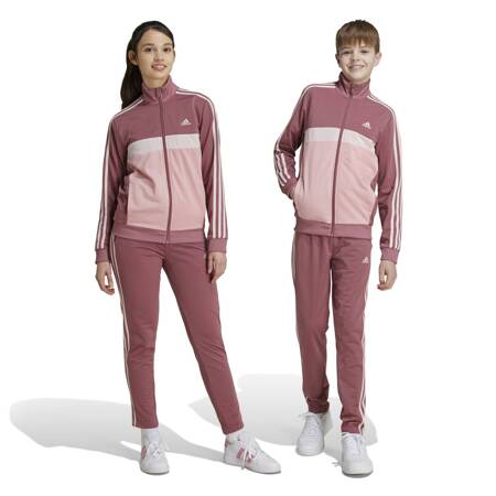 Komplet dresów dziecięcych adidas ESSENTIALS 3-STRIPES TIBERIO różowy IY1797