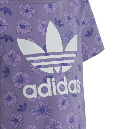 Komplet dresowy dziecięcy adidas ORIGINALS fioletowy IB9483