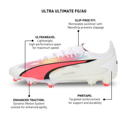 Korki męskie Puma FUTURE ULTIMATE FG/AG białe 10731101