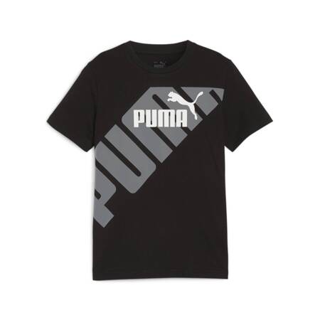 Koszulka chłopięca Puma POWER GRAPHIC czarna 67925401