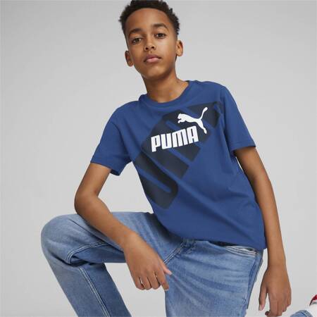 Koszulka chłopięca Puma POWER GRAPHIC niebieska 67925414