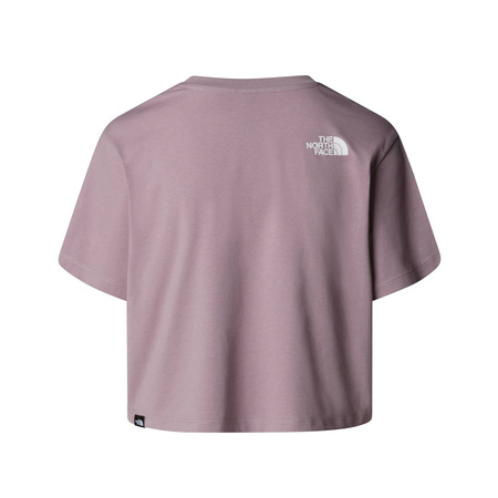 Koszulka damska The North Face SIMPLE DOME CROPPED SLIM fioletowa NF0A87U43OX