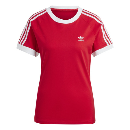Koszulka damska adidas ADICOLOR CLASSICS 3-STRIPES SLIM czerwona IK4052