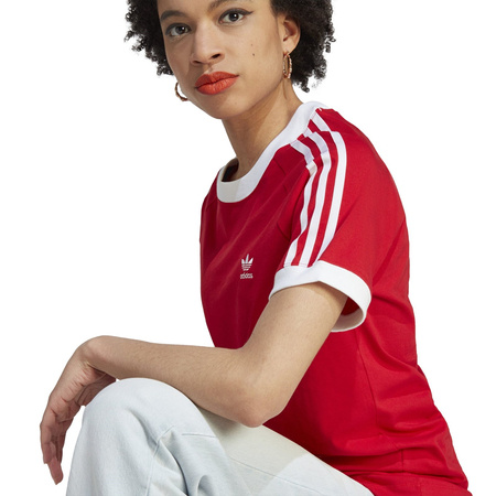 Koszulka damska adidas ADICOLOR CLASSICS 3-STRIPES SLIM czerwona IK4052