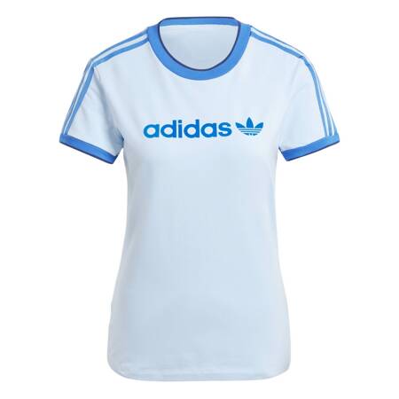 Koszulka damska adidas BADGE SLIM niebieska IZ2674