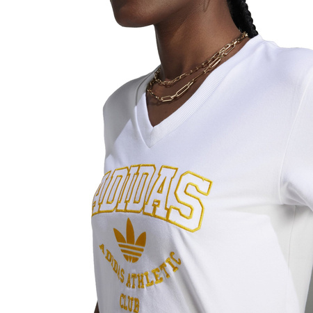 Koszulka damska adidas CROPPED LACE TRIM biała II5608