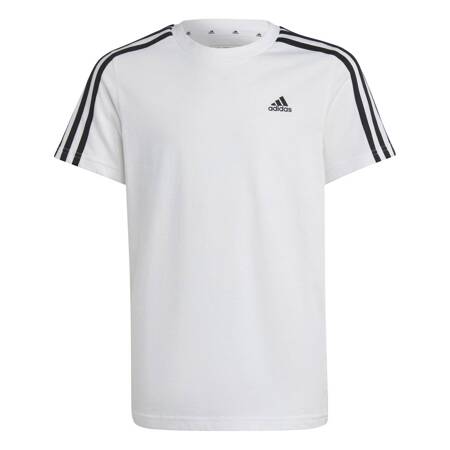 Koszulka dziecięca adidas ESSENTIALS 3-STRIPES biała IC0605