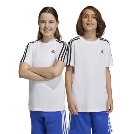 Koszulka dziecięca adidas ESSENTIALS 3-STRIPES biała IC0605